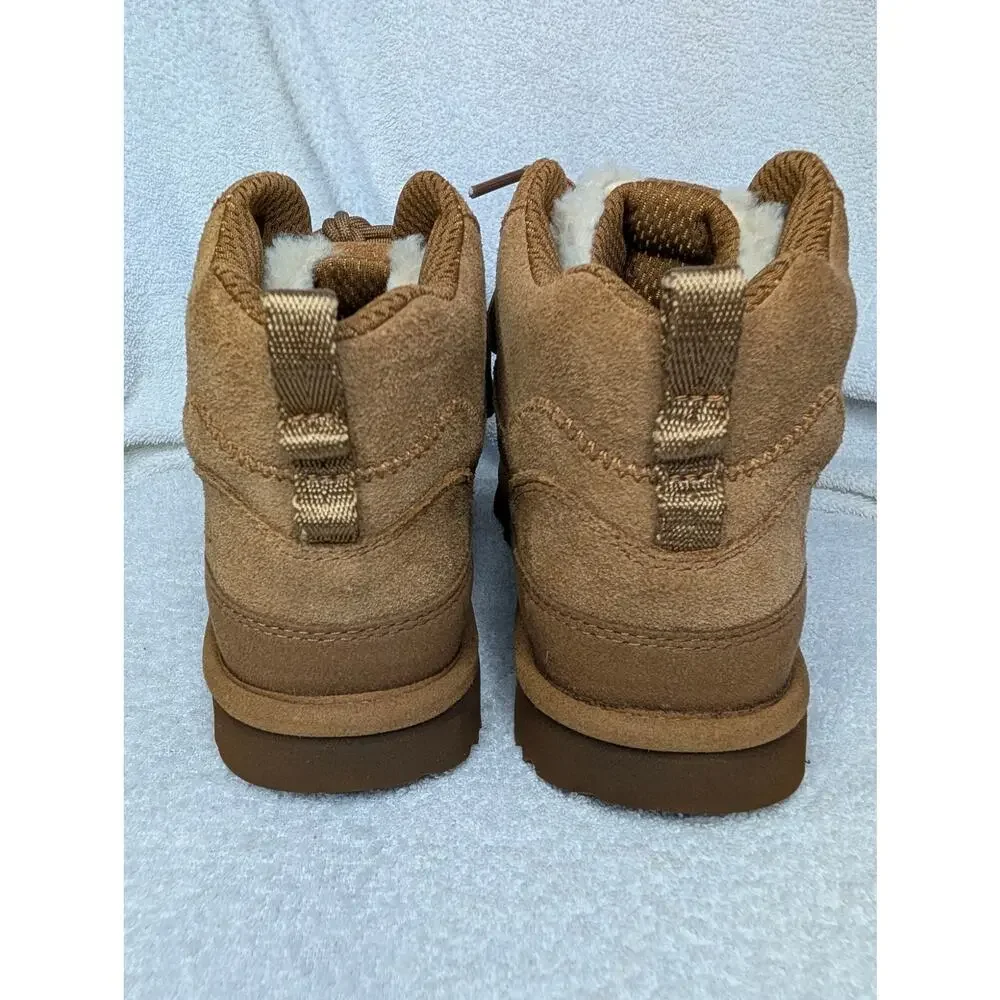 Ugg Girls Shoes, Tan-Brown Suede K. Highland Hi Heritage Hiker-Sneaker Boots, 6Y
